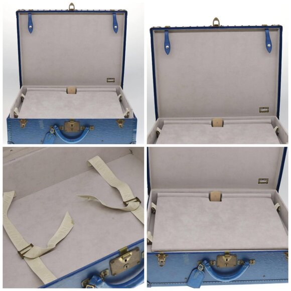 LOUIS VUITTON Epi Alzer 65 Trunk Blue LV Auth 107772A - Picture 13 of 15